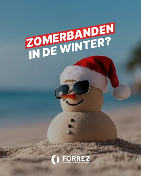Social post voor de winterwissel campagne van Forrez