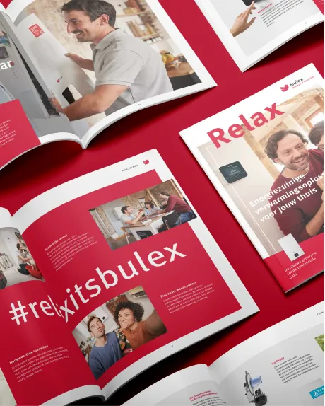 Design van een krant voor Bulex