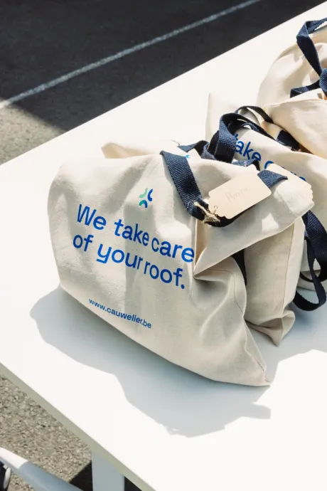 Totebag van Cauwelier met nieuwe branding