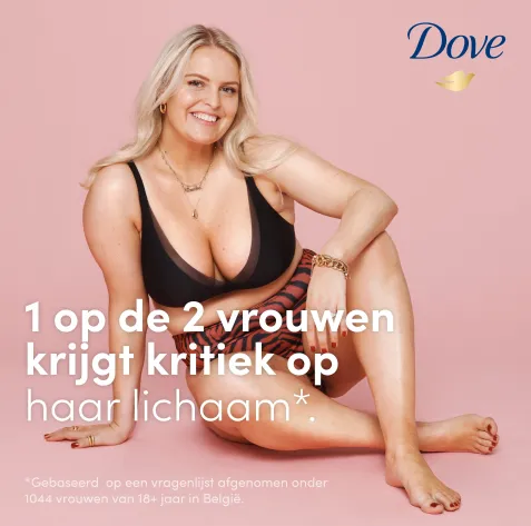 Campagnebeeld Dove over bodyshaming