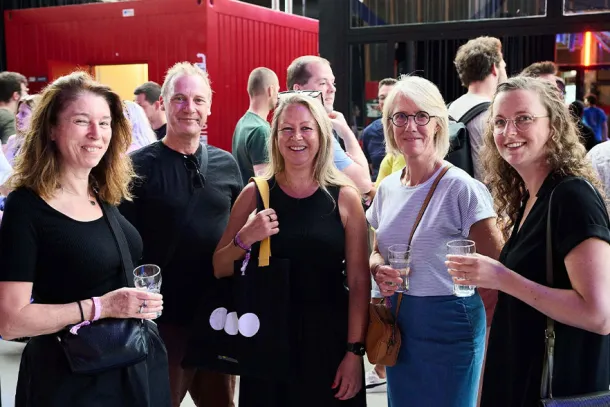 Onze graphic designers en webdevelopers op Bump Festival